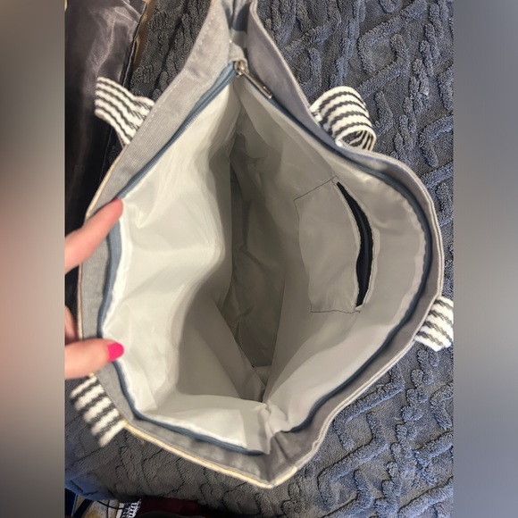 NEW “Happy Cat” Large Canvas Zip Tote Shopper Bag Cute Kittens Vintage Style - Picture 10 of 12